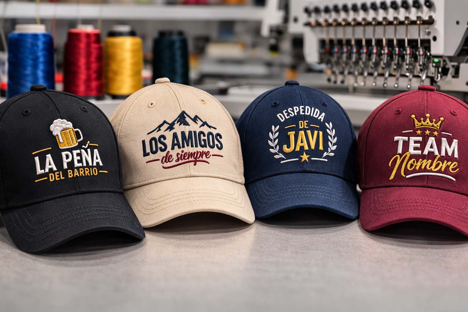 Bordar gorras personalizadas